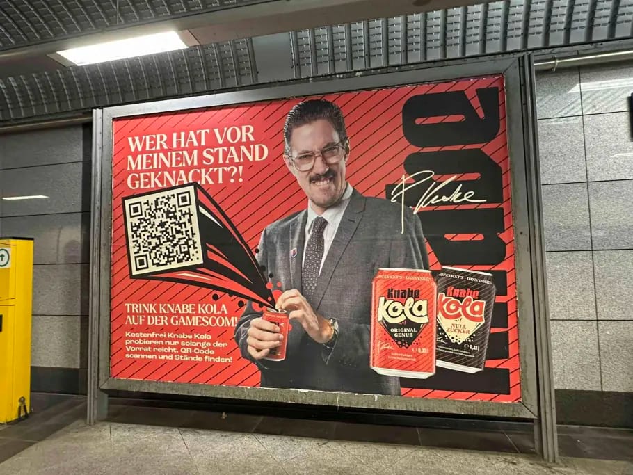 Gamescom Knabe Werbung